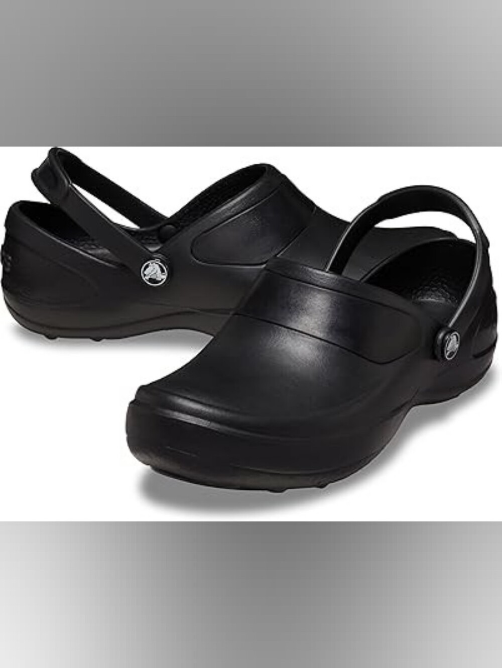 CROCS MERCY SABOT Black Color Size 6 Slip Resistant Work Shoes Rubber Waterproof